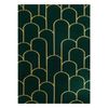 Alfombra Emerald Exclusivo 1021 Glamour, Elegante Art Deco, Botella Ve 160x220 Cm