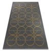 Alfombra Emerald Exclusivo 1010 Glamour, Elegante Circulos Gris / Oro 180x270 Cm