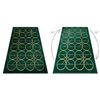 Alfombra Emerald Exclusivo 1010 Glamour, Elegante Circulos Botella Ver 160x220 Cm