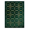 Alfombra Emerald Exclusivo 1010 Glamour, Elegante Circulos Botella Ver 160x220 Cm