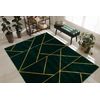 Alfombra Emerald Exclusivo 1012 Glamour, Elegante Geométrico, Mármol 160x220 Cm