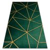 Alfombra Emerald Exclusivo 1013 Glamour, Elegante Geométrico Botella  160x220 Cm