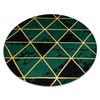 Alfombra Emerald Exclusivo 1020 Circulo - Glamour, Elegante Mármol, T Circulo 120 Cm