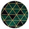 Alfombra Emerald Exclusivo 1020 Circulo - Glamour, Elegante Mármol, T Circulo 120 Cm