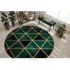 Alfombra Emerald Exclusivo 1020 Circulo - Glamour, Elegante Mármol, T Circulo 120 Cm