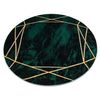 Alfombra Emerald Exclusivo 1022 Circulo - Glamour, Elegante Mármol, G Circulo 160 Cm
