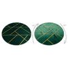 Alfombra Emerald Exclusivo 1012 Circulo - Glamour, Elegante Mármol, G Circulo 120 Cm