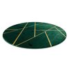 Alfombra Emerald Exclusivo 1012 Circulo - Glamour, Elegante Mármol, G Circulo 120 Cm