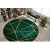 Alfombra Emerald Exclusivo 1013 Circulo - Glamour, Elegante Geométric Circulo 120 Cm