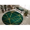 Alfombra Emerald Exclusivo 1013 Circulo - Glamour, Elegante Geométric Circulo 160 Cm