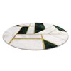 Alfombra Emerald Exclusivo 1015 Circulo - Glamour, Elegante Mármol, G Circulo 160 Cm