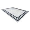 Alfombra Lavable Andre 1023 Marco Mármol Antideslizante - Negro / Bla 80x150 Cm