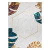 Alfombra Lavable Andre 1150 Hojas De Monstera, Cubo Antideslizante - B 160x220 Cm