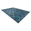 Alfombra Lavable Andre 1181 Espaldera Marroquí Antideslizante - Azul 120x170 Cm