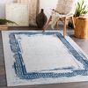 Alfombra Lavable Andre 1213 Griego Vintage Antideslizante - Blanco / A 80x150 Cm