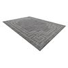 Alfombra Sisal Patio 3071 Griego Marco Tejido Plano - Negro 117x170 Cm