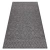 Alfombra Sisal Patio 3077 Boho Tejido Plano - Negro 78x150 Cm