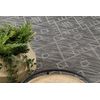 Alfombra Sisal Patio 3077 Boho Tejido Plano - Negro 78x150 Cm