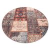 Antika Alfombra Ancient Rust Circulo, Patchwork Moderno, Griego Lavabl Circulo 200 Cm