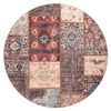 Antika Alfombra Ancient Rust Circulo, Patchwork Moderno, Griego Lavabl Circulo 200 Cm