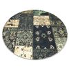 Antika Alfombra Ancient Olive Circulo, Patchwork Moderno, Griego Lavab Circulo 160 Cm