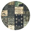 Antika Alfombra Ancient Olive Circulo, Patchwork Moderno, Griego Lavab Circulo 160 Cm