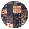 Antika Alfombra Ancient Chocolate Circulo, Patchwork Moderno, Griego L Circulo 160 Cm