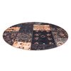 Antika Alfombra Ancient Chocolate Circulo, Patchwork Moderno, Griego L Circulo 160 Cm