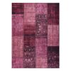 Antika Alfombra 127 Tek, Patchwork Moderno, Griego Lavable - Rosado 160x220 Cm