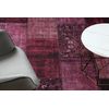 Antika Alfombra 127 Tek, Patchwork Moderno, Griego Lavable - Rosado 160x220 Cm