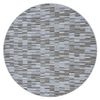 Alfombra Libra Círculo Gris 109 Rayas  Circulo 100 Cm