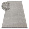 Alfombra Florence 24021 Un Color, Glamour, Tejido Plano, Flecos - Beig 78x150 Cm