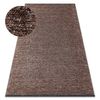 Alfombra Florence 24021 Un Color, Glamour, Tejido Plano, Flecos - Marr 175x270 Cm