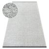 Alfombra Florence 24021 Un Color, Glamour, Tejido Plano, Flecos - Crem 78x150 Cm