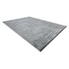 Alfombra Florence 24021 Un Color, Glamour, Tejido Plano, Flecos - Gris 78x150 Cm