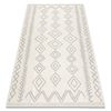 Alfombra Twin 23000 Boho, Algodón, Doble Cara, Diamantes Flecos Ecol� 140x190 Cm