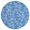 Alfombra Solid Azul 70 Hormigón  Circulo 100 Cm