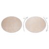 Moqueta Indus Beige 34 Llanura Mezcla Circulo 200 Cm