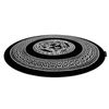 Alfombra Hampton Medusa Círculo Medusa Griego Negro Circulo 140 Cm