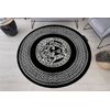 Alfombra Hampton Medusa Círculo Medusa Griego Negro Circulo 140 Cm