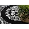 Alfombra Hampton Medusa Círculo Medusa Griego Negro Circulo 140 Cm