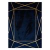 Alfombra Emerald Exclusivo 1022 Glamour, Elegante Geométrico Azul Osc 140x190 Cm