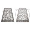 Alfombra Mateo 8037/944 Moderna Marco, Flores - Estructural Gris / Bei 180x270 Cm