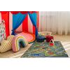 Alfombra Rebel Roads City Life 97 Ciudad, Antideslizante Para Niños - 95x133 Cm