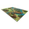 Alfombra Rebel Roads Dino World 29 Dinosaurios, Antideslizante Para Ni 95x133 Cm