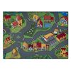 Alfombra Rebel Roads Village Life 90 Campo, Antideslizante Para Niños 95x133 Cm