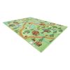 Alfombra Rebel Roads Wild Life 90 Bosque, Animales Antideslizante Para 95x133 Cm