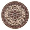 Alfombra De Lana Polonia Circulo Kordoba Arena, Beige / Terracota Circulo 135 Cm