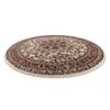 Alfombra De Lana Polonia Circulo Kordoba Arena, Beige / Terracota Circulo 135 Cm