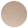 Alfombra Softy Circulo Llanura Color Sólido Beige Circulo 150 Cm